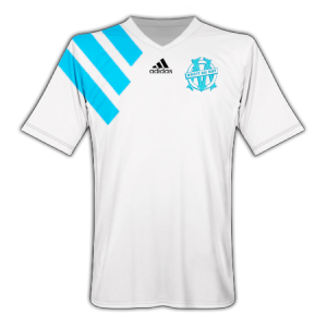 Maillot de l'OM 1993 - année de leur victoire en Ligue des champions