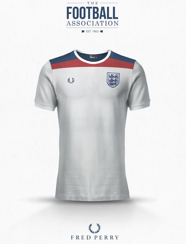 Maillot lifestyle Equipe d'Angleterre Fred Perry