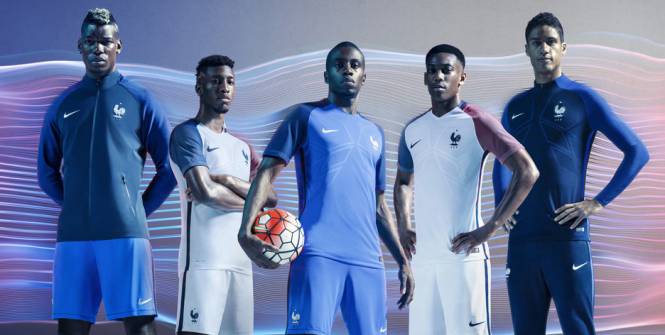 Les maillots de l'Equipe de France pour l'Euro