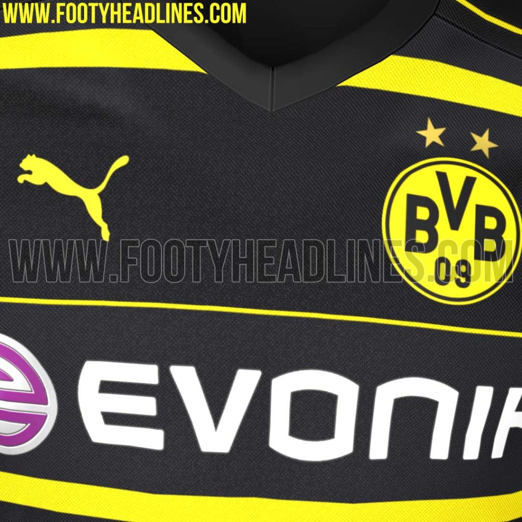 Le maillot extérieur du Borussia Dortmund 2016-17 Puma 