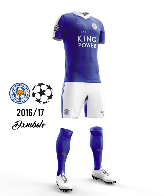 Concept kit Ligue des Champions Leicester 2016-17 