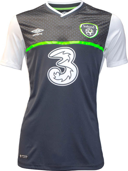 Maillot Irlande extérieur Euro 2016 Umbro