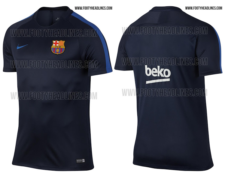 Maillot entrainement fc barcelone2017