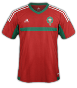 Maillot domicile Maroc 2015/2016