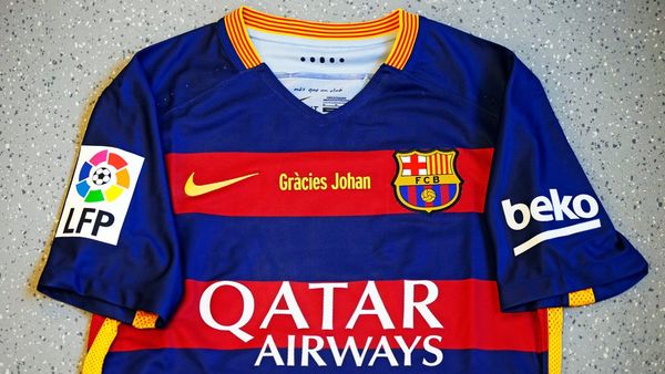 Maillot hommage Johan Cruyff Barça