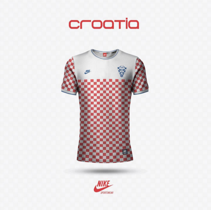 Maillot Croatie version Emilio Sansolini