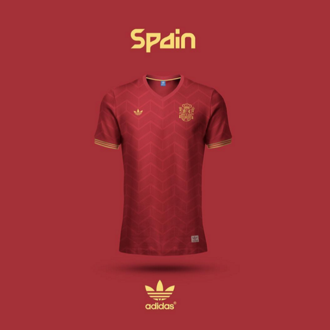 Maillot Espagne version Emilio Sansolini