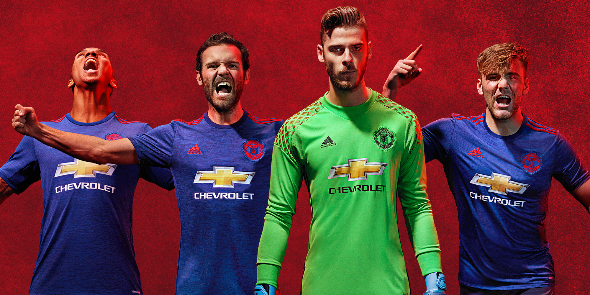 Le maillot extérieur de Manchester United 2016-17 Adidas