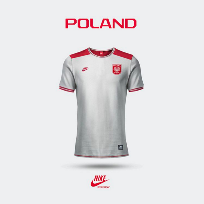 Maillot Pologne version Emilio Sansolini