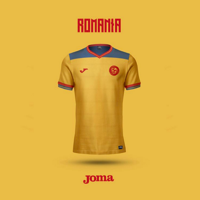 Maillot Roumanie version Emilio Sansolini