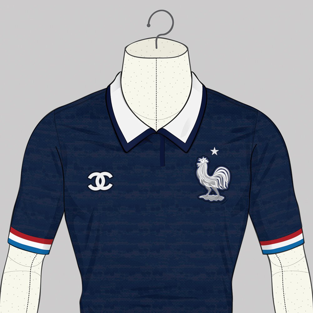 Le maillot de la France version Chanel 