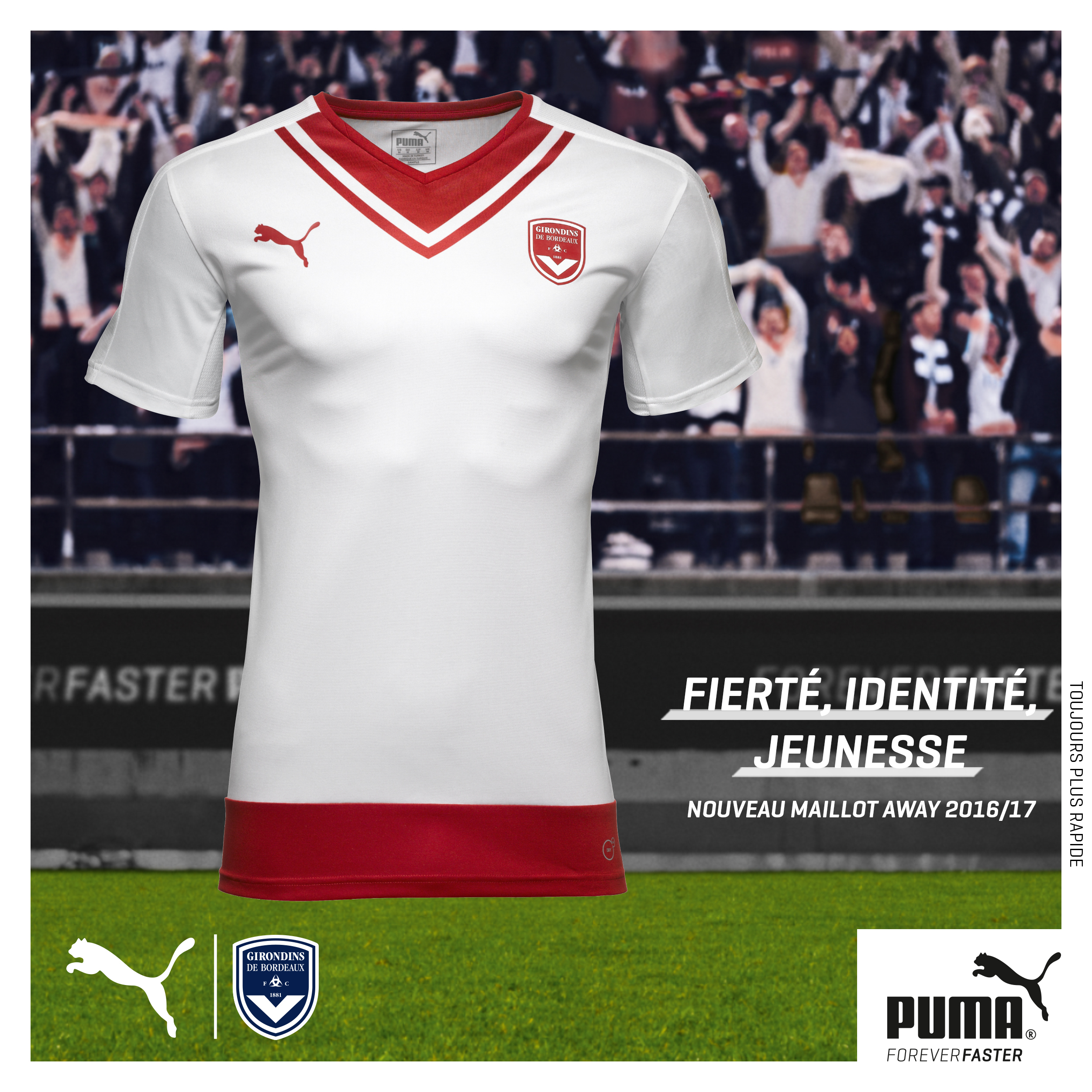 Maillot extérieur Bordeaux 2016-17 Puma