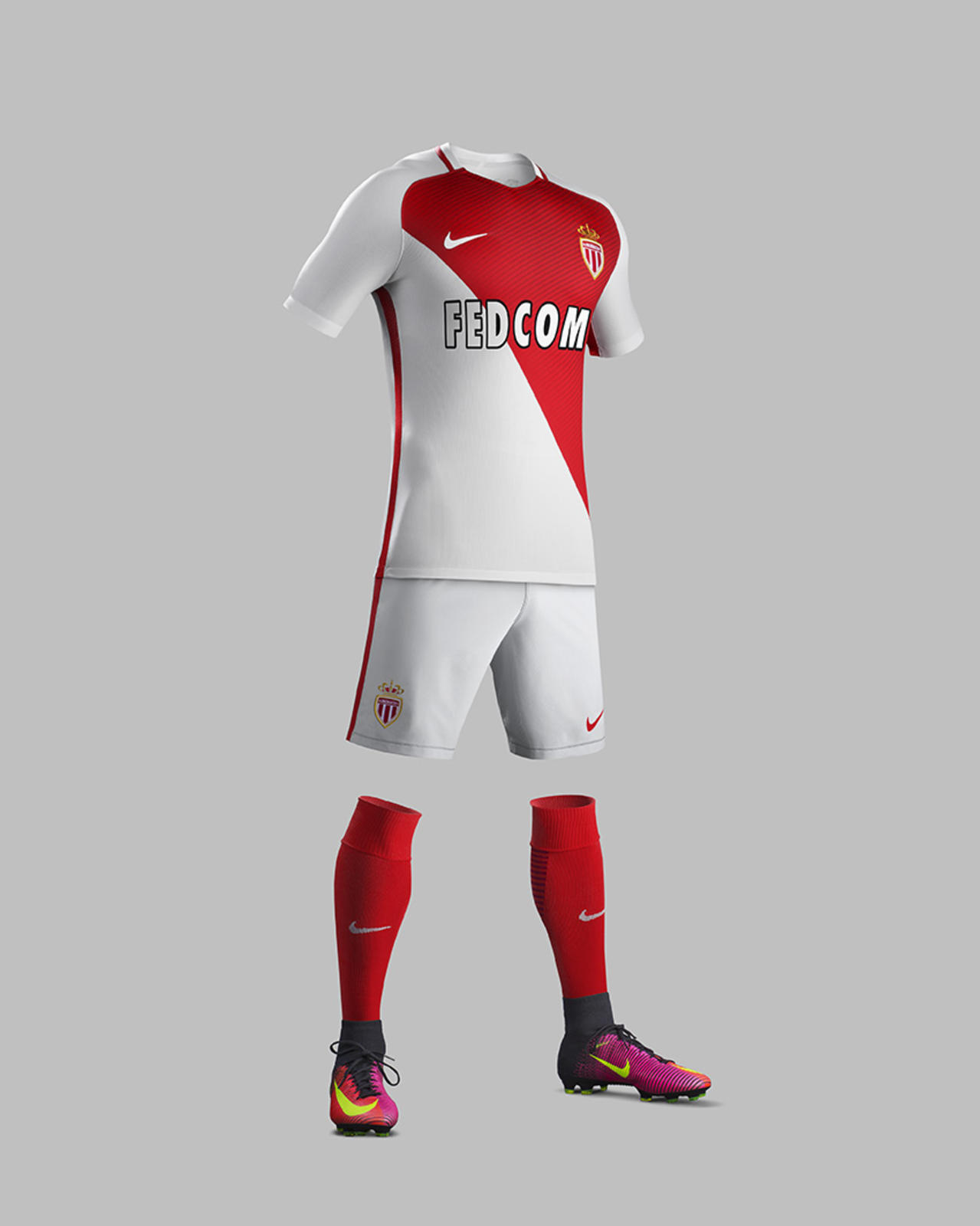 Tenue domicile AS Monaco 2016 - 2017 Nike