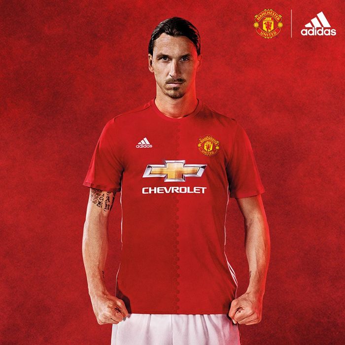 Maillot Adidas Manchester United Ibrahimovic 2016-17