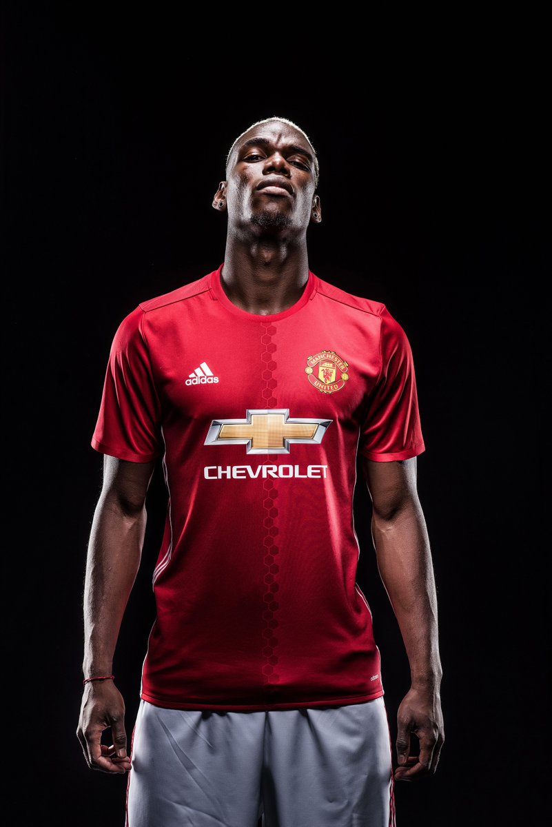 Maillot domicile MU Paul Pogba