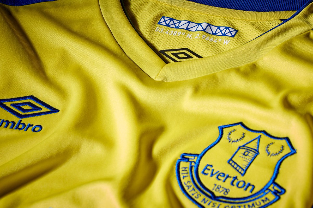 Du jaune pour le nouveau maillot third d'Everton