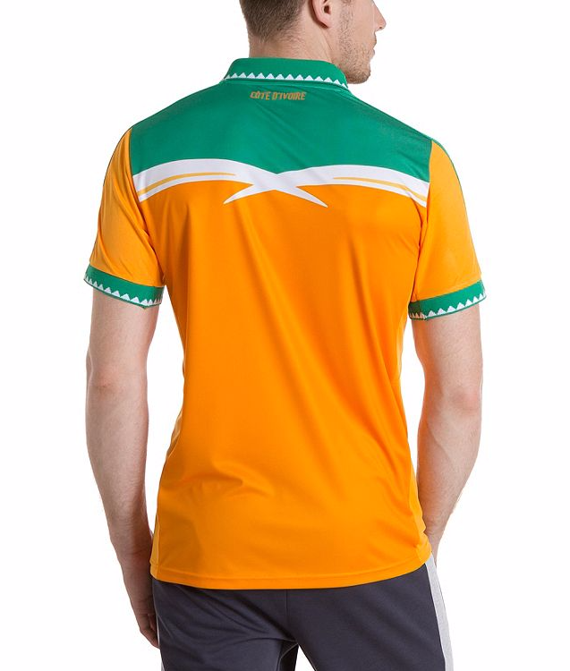 Le nouveau maillot de la Côte d'Ivoire 
