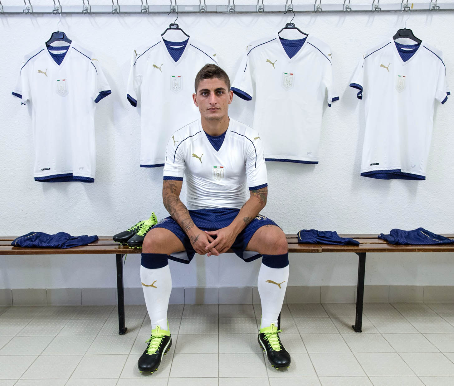 Verratti avec son nouveau maillot