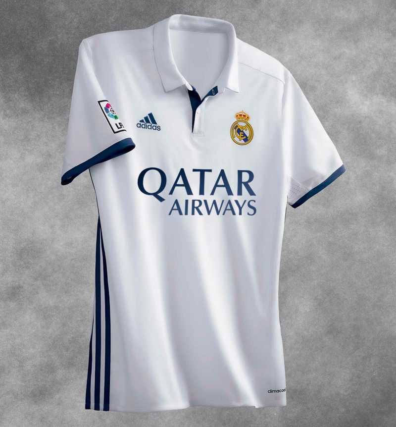 Maillot Real Madrid avec sponsor maillot principal Qatar Airways