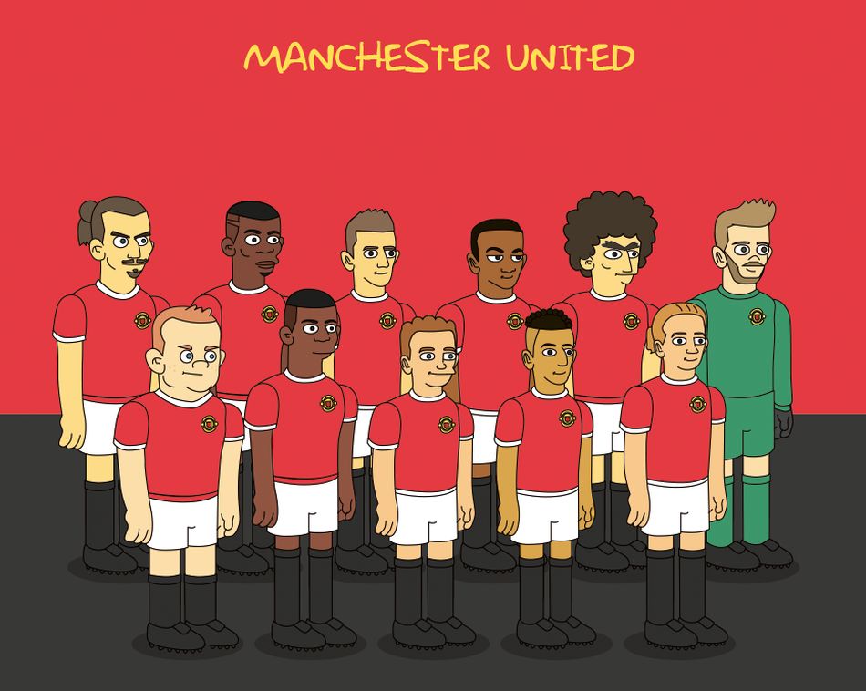 Maillot Manchester United Simpson