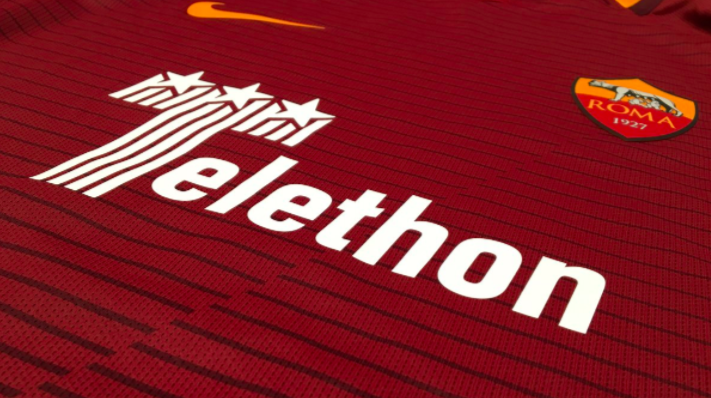 Le maillot spécial de l'AS Roma pour soutenir le Téléthon