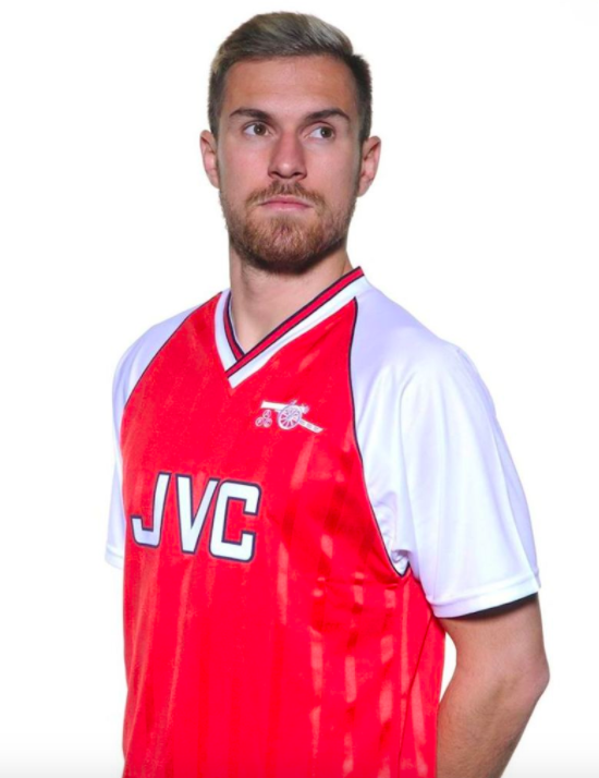 Ramsey et le maillot domicile d'Arsenal 1988