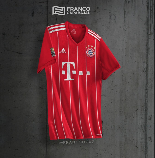 Le maillot domicile du Bayern Munich 2017-18 ? 